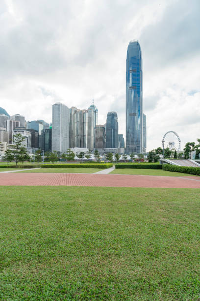 istock Hong Kong central district with city park 876011058