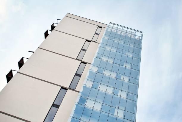 istock Modern apartment buildings on a sunny day with a blue sky. 876019766