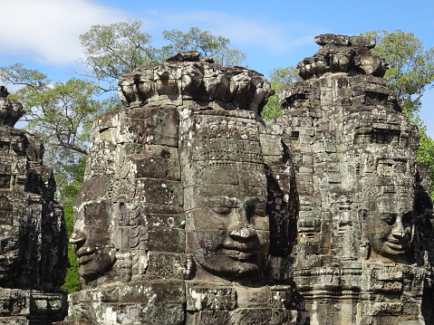 Bayon Temple in Siem Reap in Cambodia