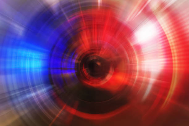 istock Blurry Background of futuristic inside computer technology business with vivid colorful light. 876034602