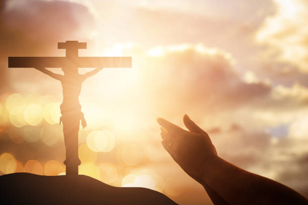 istock Human hands open palm up worship. Eucharist Therapy Bless God Helping Repent Catholic Easter Lent Mind Pray. Christian concept background. victory 876041054