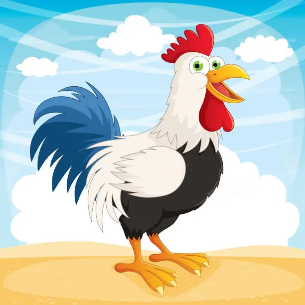 Vector illustration of Rooster Vector Illustration