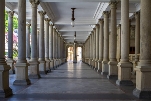 Mill colonnade (Mlynska kolonada) in Karlovy Vary, Czech Republic