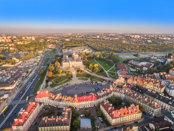 istock Lublin, with visible Lublin Castle, castle square and old town. 876049886