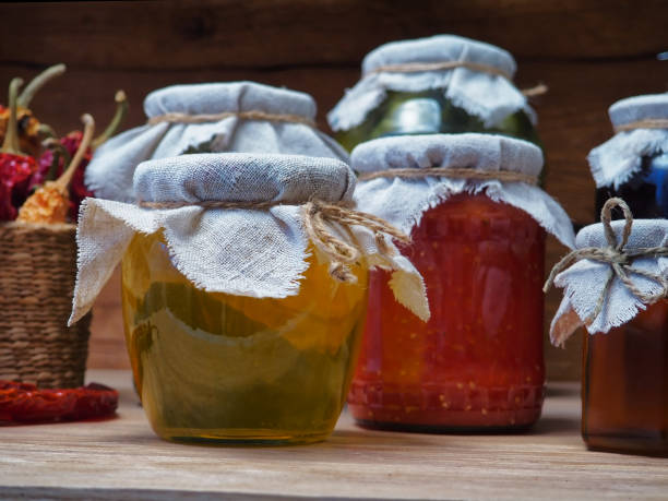 istock Vegetable preserves in pantry 876052260