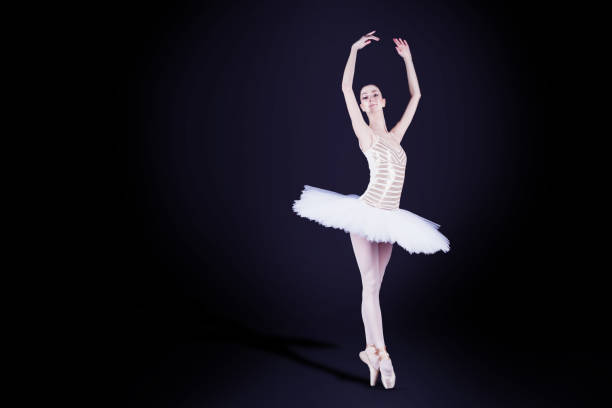 istock Ballerina dancer in scene 876056354