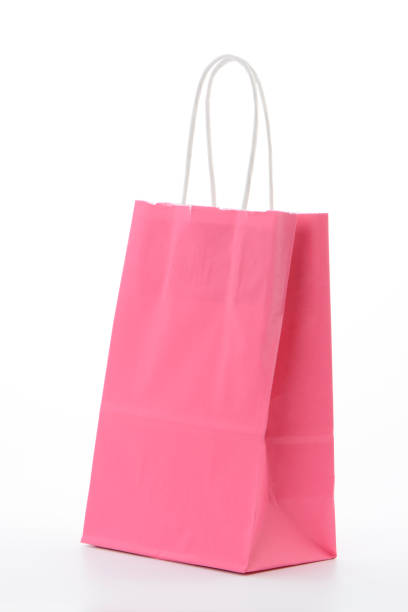 istock Bag for the purchase of pink paper 876056708