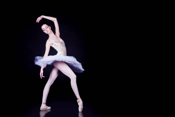 istock Ballerina dancer in scene 876056714