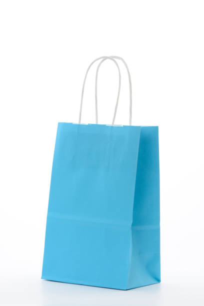istock Bag for the purchase of blue paper 876066356