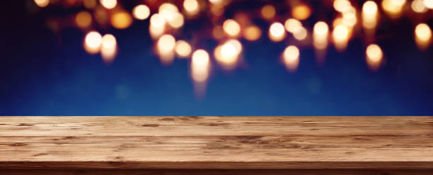 istock Winter landscape with bright bokeh 876071460