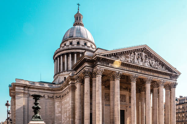 panthéon à paris, en france - architecture italian culture pantheon rome church photos et images de collection