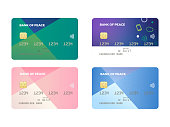 Illustration of Vector Credit and Debit Card.