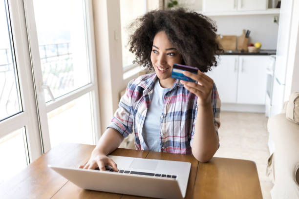 istock Online shopping at home 876081136
