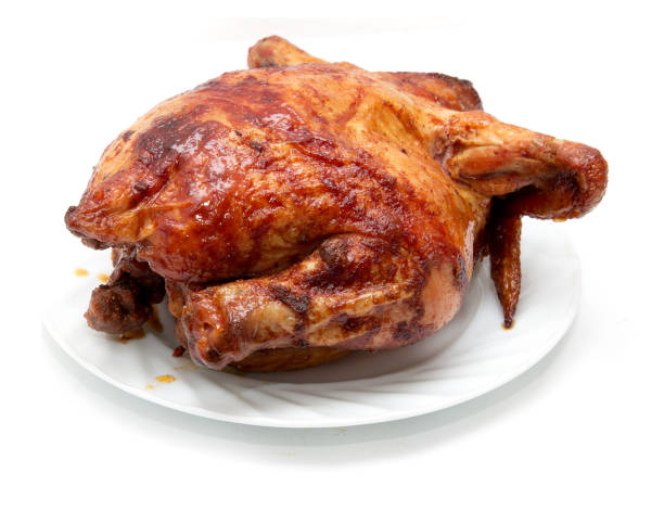 istock grilled chicken on a plate on a white background 876085672