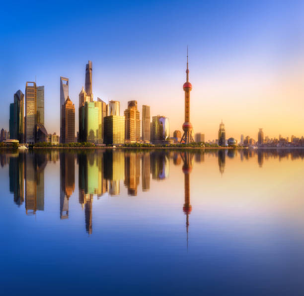 istock Shanghai skyline cityscape 876105434