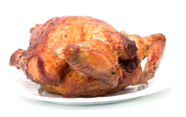 istock grilled chicken on a plate on a white background 876109320