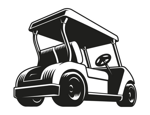 golf cart vektor - grass family grass white background isolated stock-grafiken, -clipart, -cartoons und -symbole