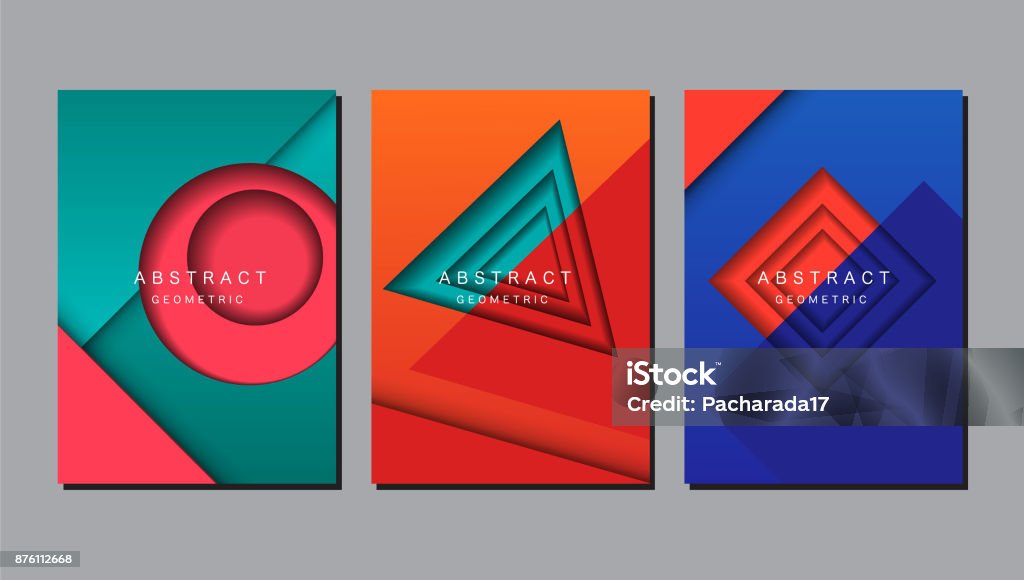 Vector Geometry Layout Abstract Geometric Layout Design Template Vector Pattern And Background ...