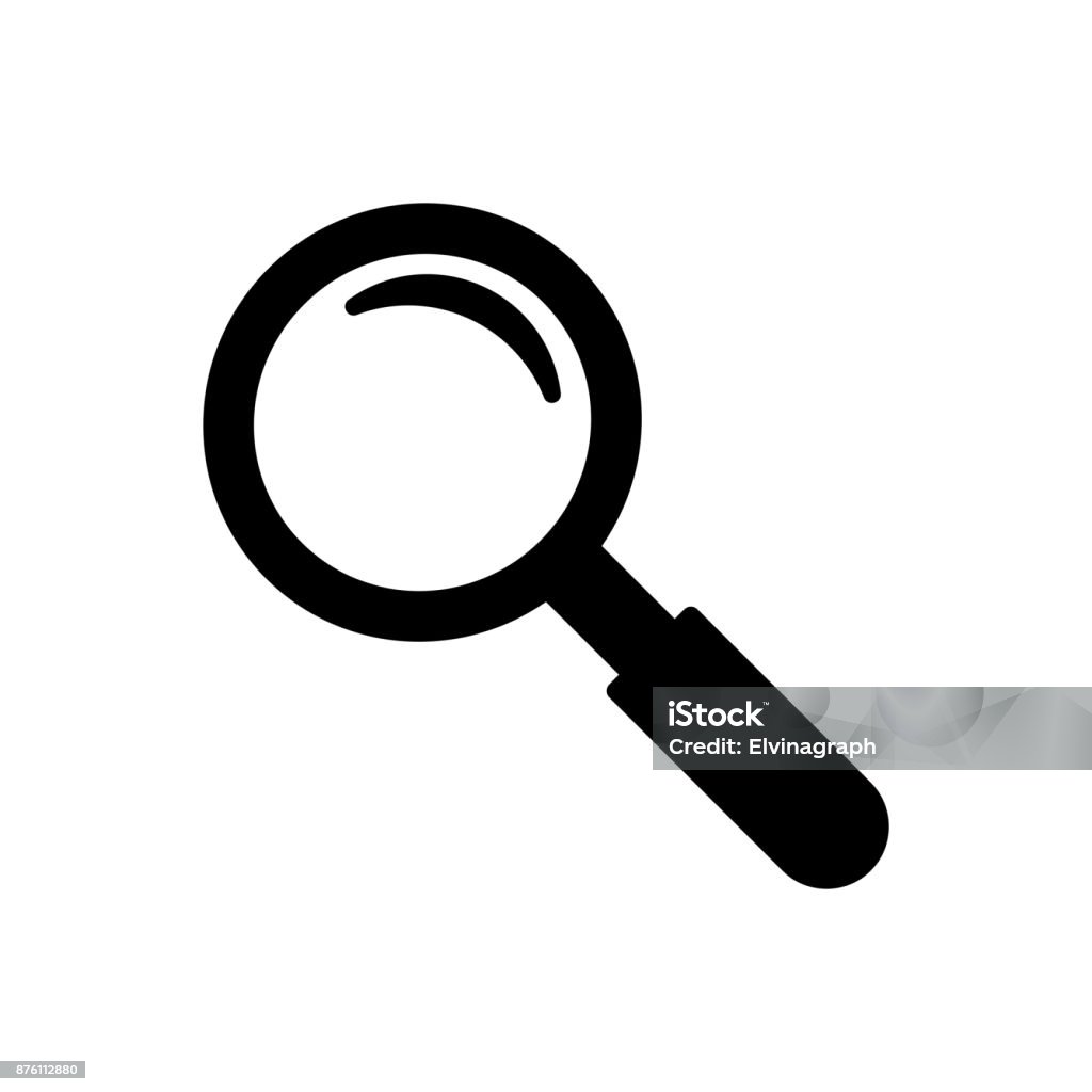 magnifying glass icon Icon Symbol stock vector