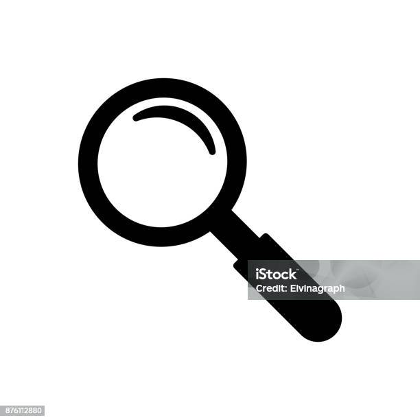 Magnifying Glass Icon Stock Illustration - Download Image Now - Icon Symbol, Magnifying Glass, Searching