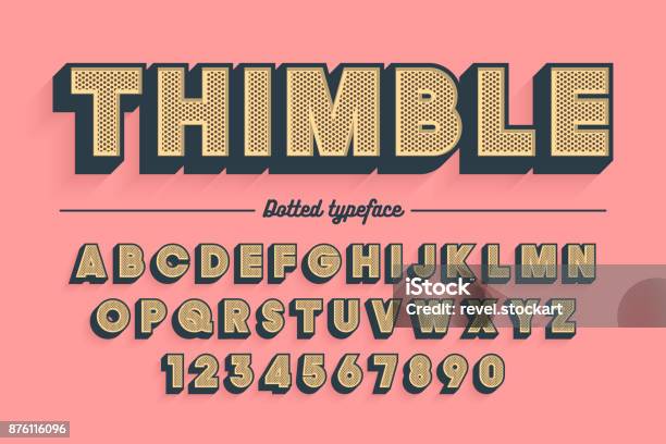 Decorative Vector Vintage Retro Typeface Font Typeface Stock Illustration - Download Image Now