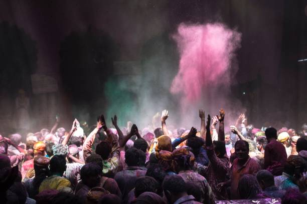 istock Holi Festivity in Vrindavan India 876122120
