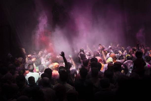 istock Holi Festivity in Vrindavan India 876122188