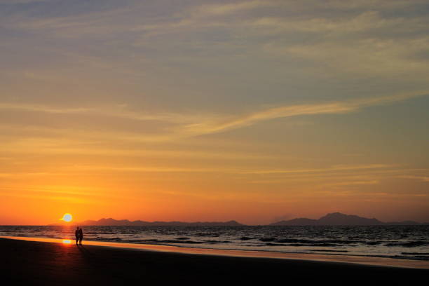 istock Beautiful Sunset over Indian ocean 876126314