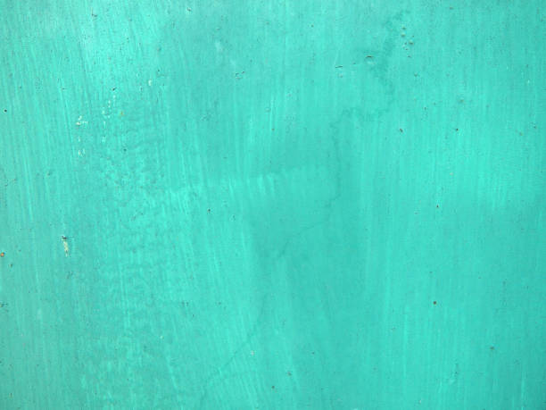 istock Turquoise background. Turquoise paint on metal 876130510