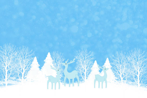 istock Christmas. Frozen winter forest with snow covered trees. 876137338