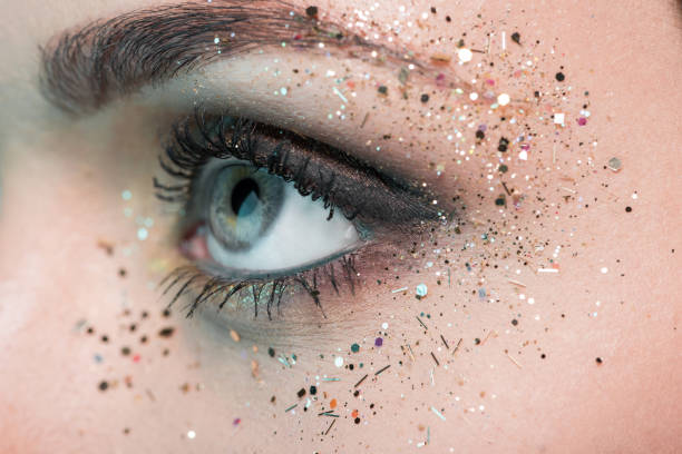istock woman with gloss around eye 876149588