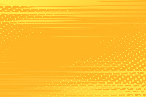 Yellow pop art background in vector