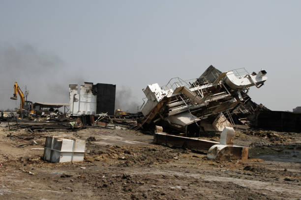 istock Ship breaking yard in Chittagong, Bangladesh 876153278