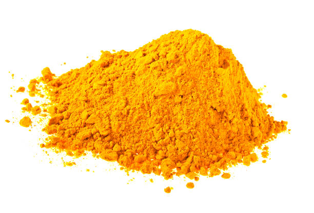 istock Turmeric powder isolated on a white background, Curcuma 876168840