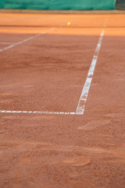 istock Lines on tennis court 876173782