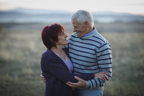 istock Senior couple in nature 876180752