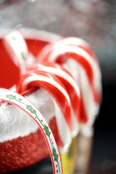 candycanes studio shot of candy canes seta stock pictures, royalty-free photos & images