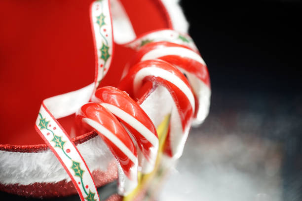 candycanes studio shot of candy canes seta stock pictures, royalty-free photos & images