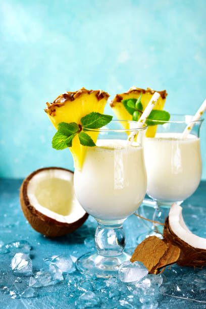 istock Traditional caribbean cocktail pina colada 876190122