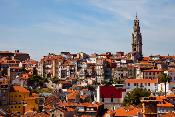istock hill with old town of Porto 876192074
