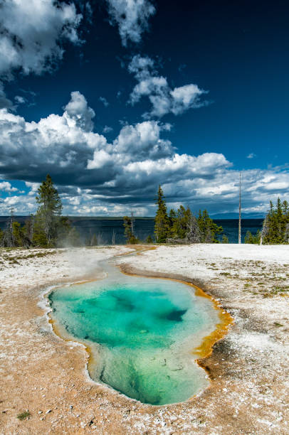 istock Hot water natural pool in Yellowstone NP 876192326