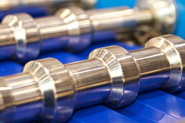 istock Various metal elements of rolls of rolling mills 876195022