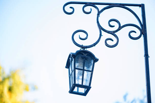 istock Old fashioned vintage street lamp 876195070