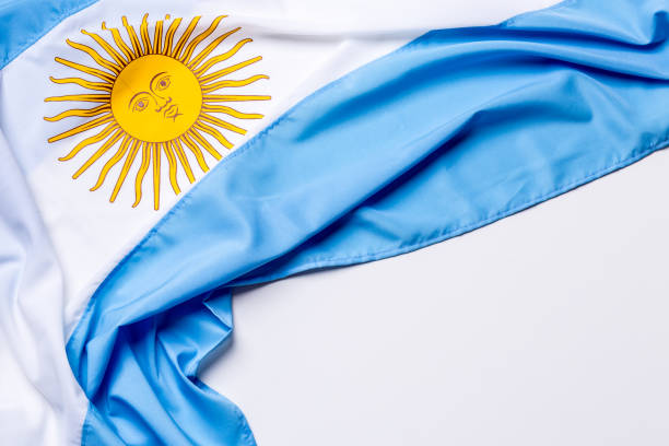 istock Authentic flag of the Argentina 876204400