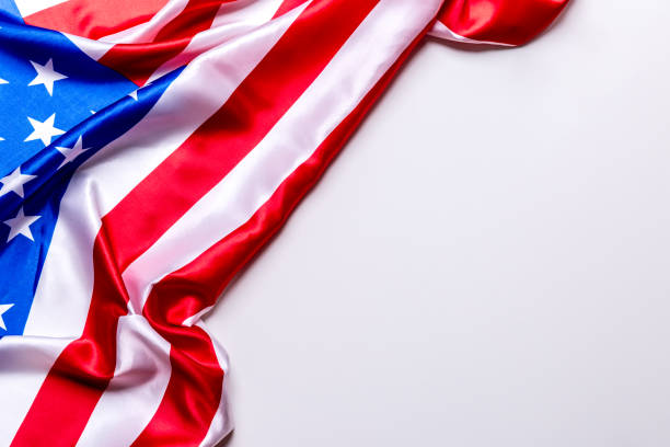 istock Authentic flag of the USA 876204808