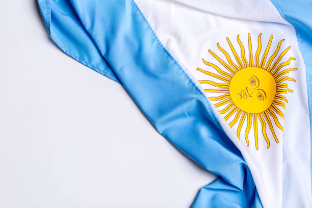 istock Authentic flag of the Argentina 876205694