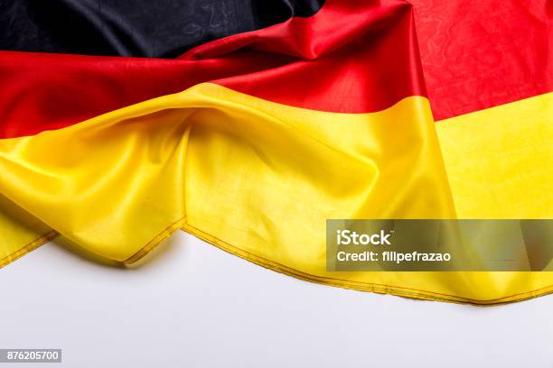 Authentic Flag Of The Germany Stock Photo - Download Image Now - German Flag, Flag, Germany