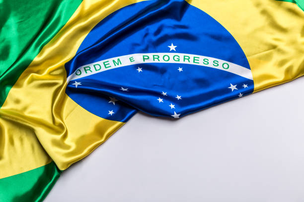 Authentic flag of the Brazil