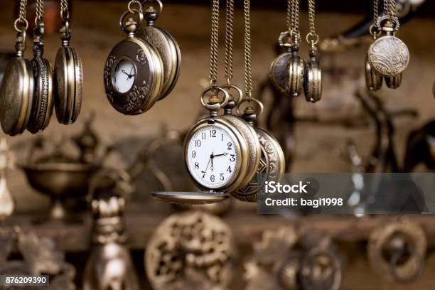 Pocket Watches Stock Photo - Download Image Now - Clock, Watch - Timepiece, Old-fashioned