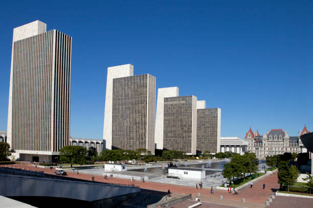 istock Empire Plaza with New York State Capitol 876209590